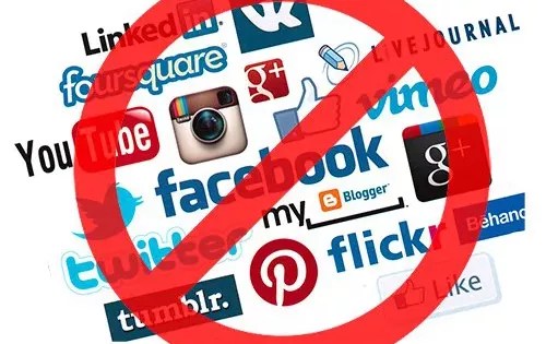 social media blocked